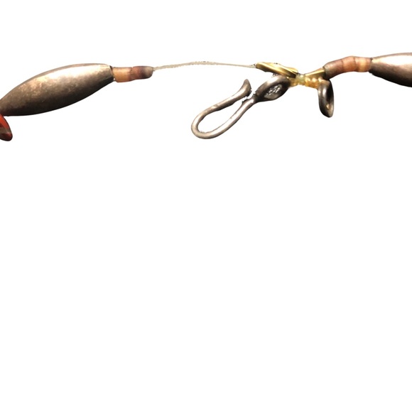 Vintage Navajo Bench beads sterling silver turquoise coral bone? Necklace - Picture 8 of 12